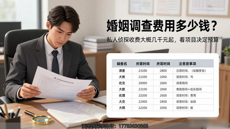 一线城市婚调价格_离婚调查费用范围_婚姻调查费用